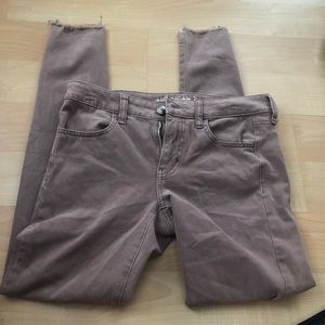 Mauve super stretch jeans